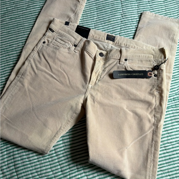 New Citizens of Humanity Ava Corduroy Low Rise Straight Leg 31” Inseam 30” - Picture 1 of 4